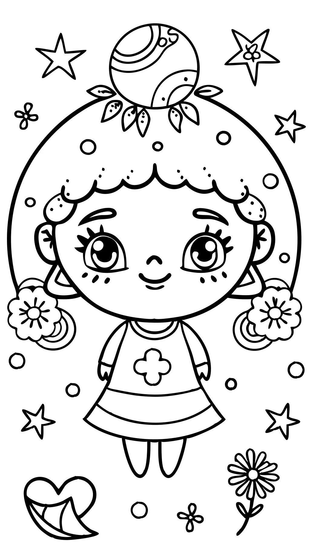 miss circle coloring page